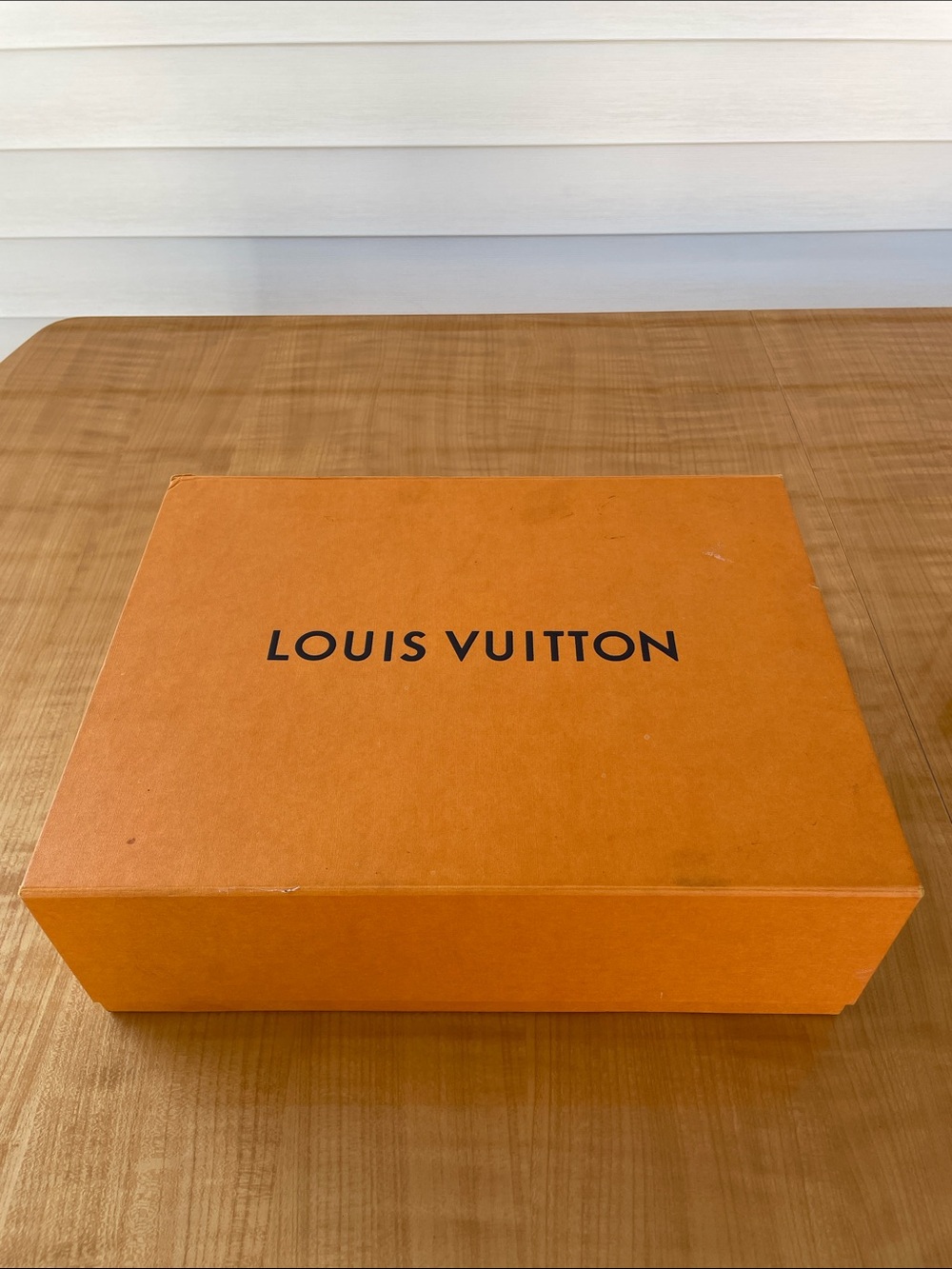 Louis Vuitton Empty Box Size Large Orange Branded Storage Magnetic Closure